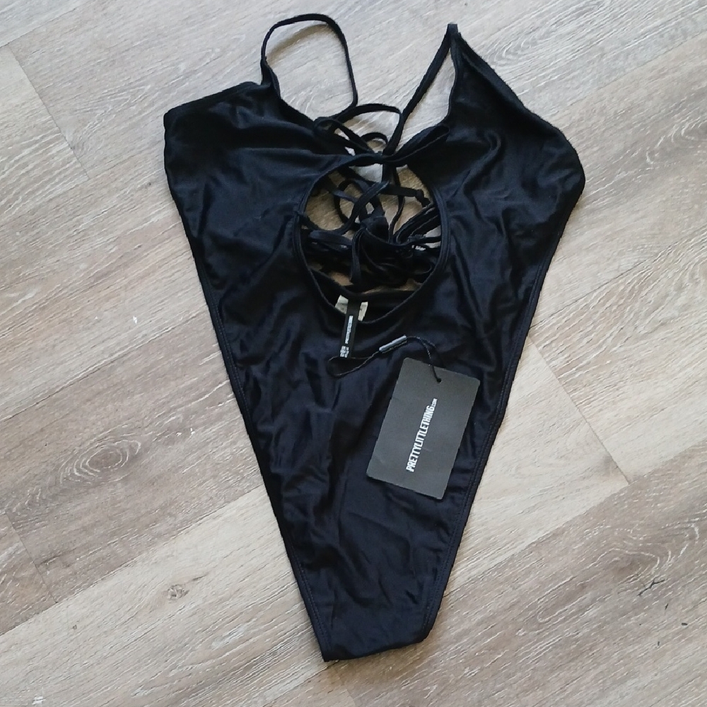 PrettyLittleThing Black Swimsuit